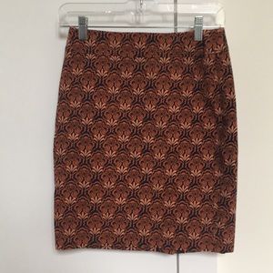 Ann Taylor Loft Perfect Patterned Pencil Skirt